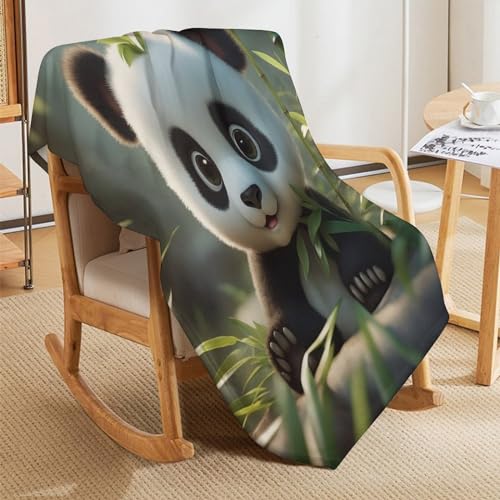 Couverture polaire plaid panda douce couverture lit légère couverture canapé chaude