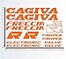 Kit d’autocollants compatibles CAGIVA Flèche moto decal choix couleur code 1303 (035 orange)