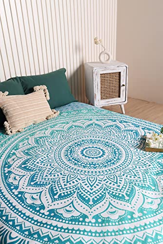 THE ART BOX Verde e Bianco Parete Boho Mandala