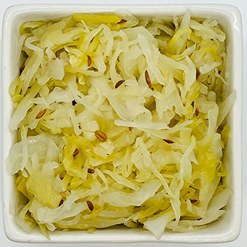Olive My Pickle Fermented Sauerkraut - 96 Ounces | 6-Pack Bundle of Probiotic Classic Caraway Sauerkraut with Natural Probiotics for Gut Health - Great for Sandwiches, Salads, Asian Dishes, and Meat - Thumbnail 3