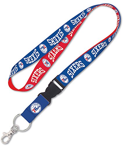 Philadelphia 76ers NBA 1 inch Wide Detachable Lanyard Keychain