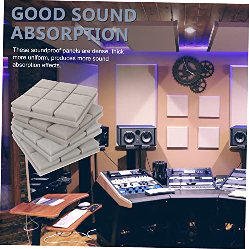 Abaodam 4pcs Paneles Acústicos de Espuma de Alta Densidad para Absorción de Sonido en Estudios de Grabación, Teatros en Casa y Oficinas Gris miniatura 5