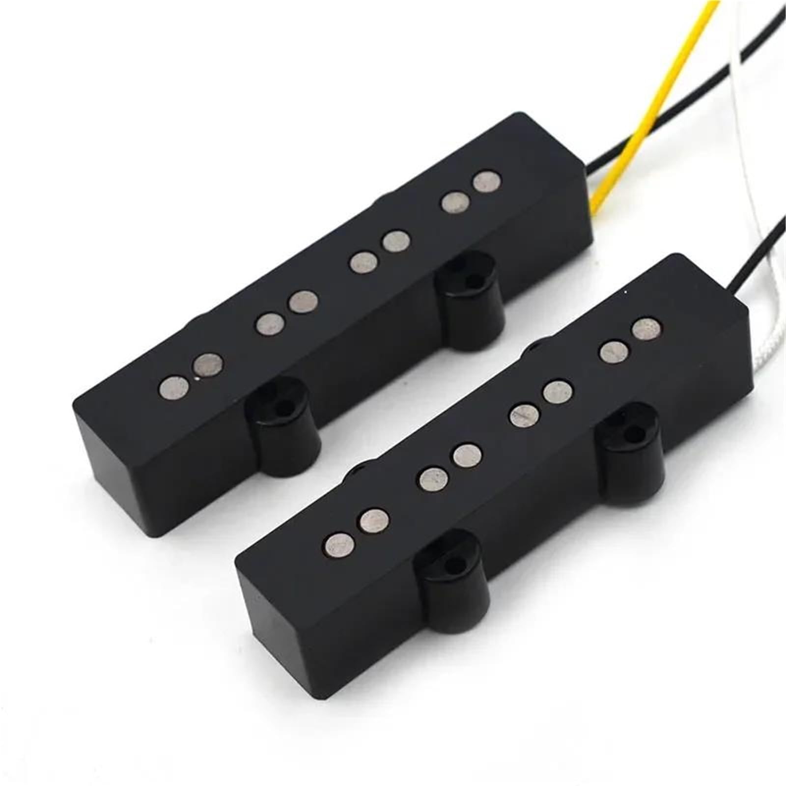 Miłośnicy Muzyki Przetworniki Do Gitary Elektryczn Open Alnico 5 Jazz JB Bass Pickup Neck Lub Bridge Pickup Pleciony Kabel Materiałowy Do 4-strunowych Części Basowych(B)