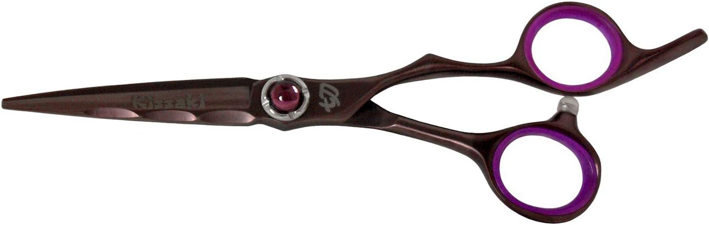 Kissaki Hair Scissors Ryu-Jin 5.5 inches Black Cherry Titanium Hair Cutting Scissors Hairdressing Shears