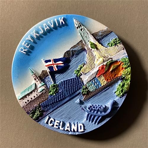 Imán Decorativo para Refrigerador Souvenir Reykjavik miniatura 3