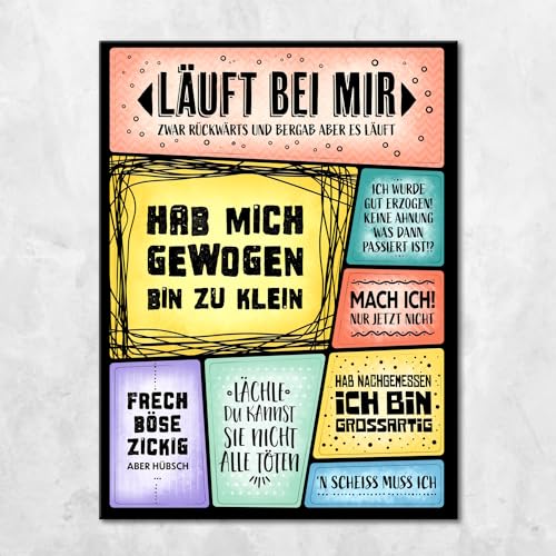 Kühlschrankmagnete Set mit verschiedenen Sprüchen