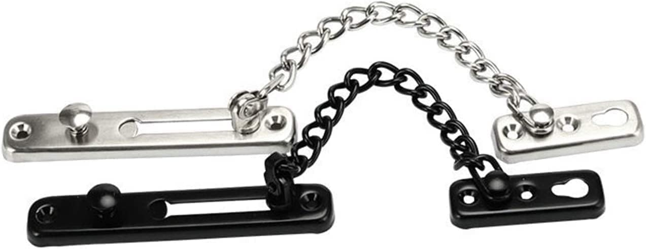 Cadena de Seguridad para Puertas, Cerradura de Cadena Puerta, Cerradura Seguridad, pestillo antirrobo, Acero Inoxidable 304, Hardware