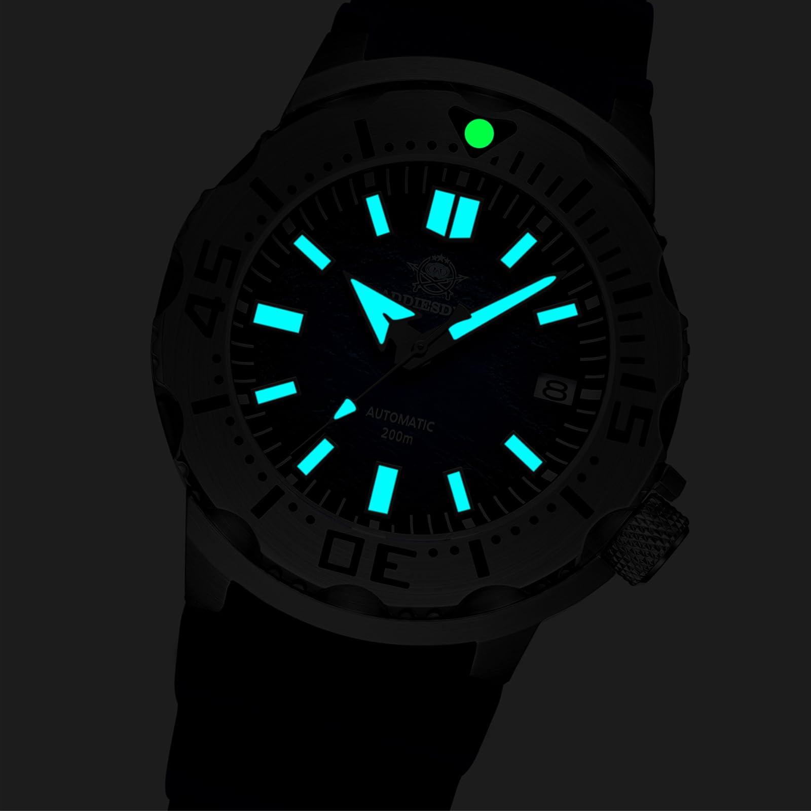 ADDIESDIVE Reloj automático de lujo para hombre NH35A reloj analógico de acero inoxidable 200M AD2047