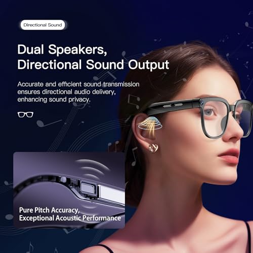 image for Dormiro Smart Glasses with Camera,4K with Audio Bluetooth Camera Glass