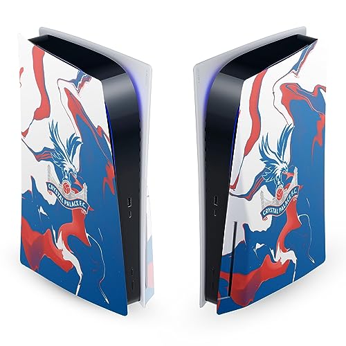 Autocollant PS5 Disc Crystal Palace FC, skin vinyle marbre pour console de jeux Sony