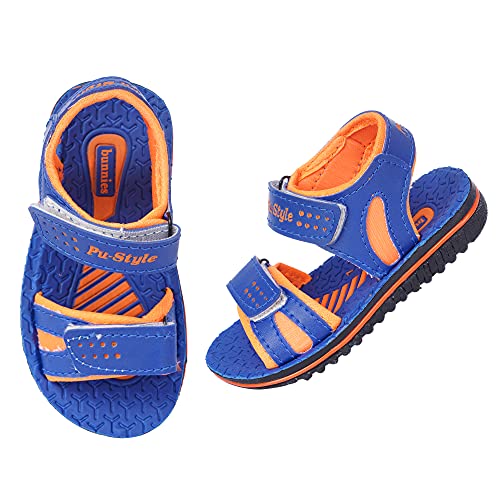 Image of BUNNIES PS-6 Blue & Orange Colour Sandal for Boys & Girls| for (1 to 5 Year)