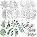 Produktbild BEIFON 2 Sätze Stanzschablone Scrapbooking Prägeschablonen Metall Stanzformen Schneiden Schimmel Weihnachten Feiertage Schablonen für DIY Cards Zeichenschablonen (verschiedne Formen der Blätter)