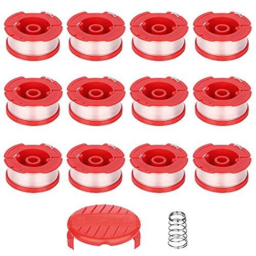 Image of CMZST0653 14pcs String Trimmer Spool Line(0.065 inch,30Ft) with Cap Head, Compatible with Craftsman CMCST900,CMESTA900,CMESTE920,CMZST98020,CMCST915,CMEST913,CMZST120SC (CMZST0653-14pcs)