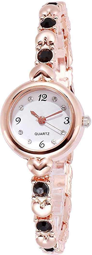 niyati Nx Analogue Black Diamond Studded Rose Gold Chain Strap Analog Watch for Womens & Girls Watch (B08LC9WHVJ) Amazon Price History, Amazon Price Tracker