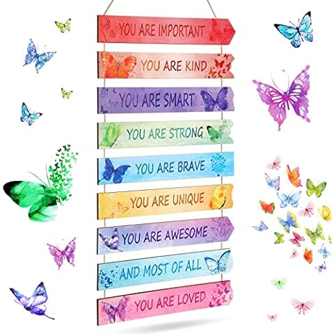 CHENGU Butterfly Wall Art Decor Cover