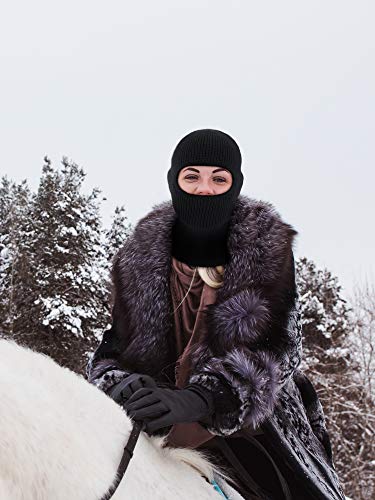 Syhood SYHOOD-BALACLAVA MASK-01 2 Pieces 1 Hole Ski Mask Knitted Face Cover Winter Balaclava Full Face Mask thumb #5