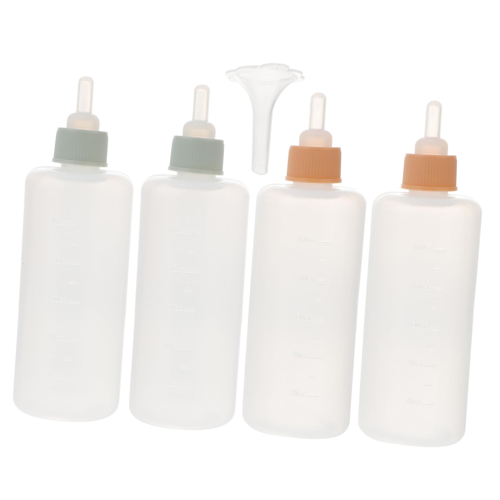 Abaodam Dog Bottle Set 4pcs Pet Nursing Bottles Pacifier Feeder for Newborns Easy to Use