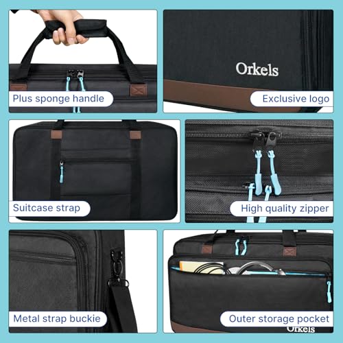 Image of ORKELS DJ Controller Case for DDJ-GRV6, DDJ-REV5, DDJ-REV7, DDJ-FLX6-GT, DDJ-800, XDJ-RR, DDJ-1000SRT, RX, S8, DDJ SX, SX2, SX3, Inpulse 500 DJ Controller