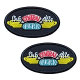 KLORIZ 2 PCS Central Perk Embroidery Iron On Patch TV Movie Fabric Clothing Accessories