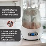Baby Brezza Baby Stériliseur à bouteille et machine à sécher – Stérilisation de la vapeur électrique - Fit universel - Bouteilles d'alimentation en verre, en plastique et en nouveau-nés