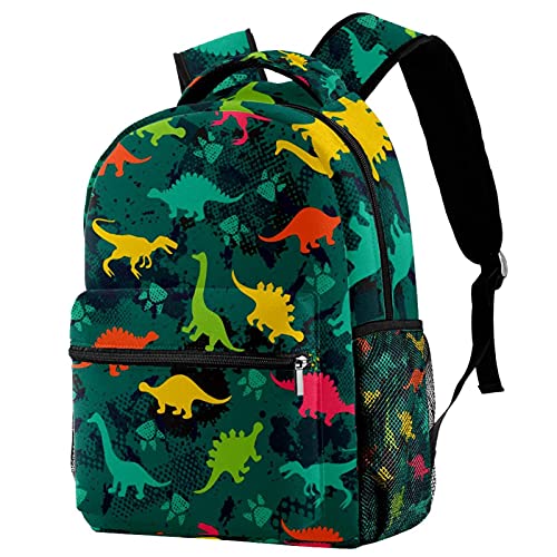 Sac à dos de voyage dinosaures avec porte-bouteille ergonomique pour enfant
