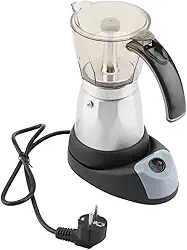 Cafeteira elétrica, 480 W 220 V 300 ML/6 xícaras de café, cafeteira moka de café expresso removível para cozinha doméstica uso no escritório (tomada da UE)