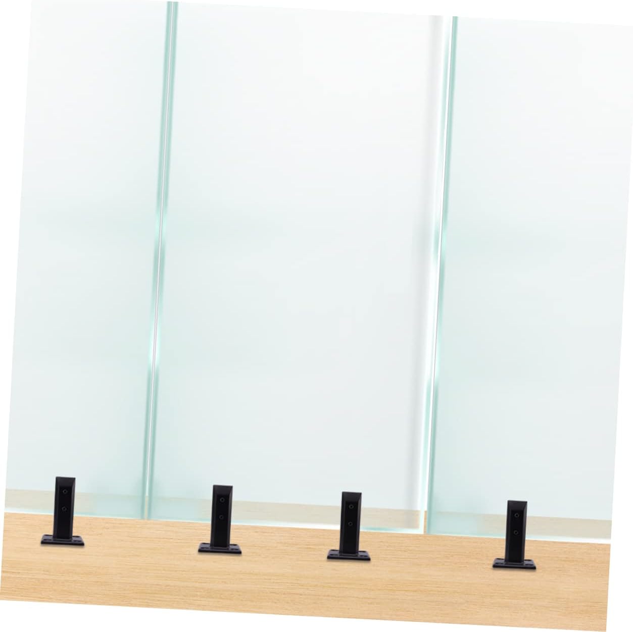 Stainless Steel Glass Clamp Balustrade Garden Railing Bracket Glass Clamp Holder Steel Easy Install