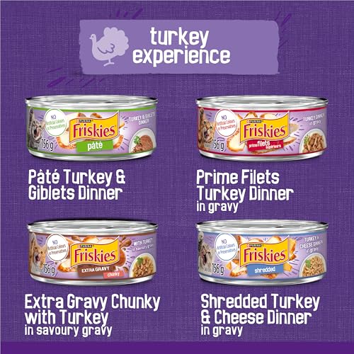 Purina Friskies Turkey Experience Wet Cat Food Super Pack 32 x 156g Cans, Brown (44338) image 4
