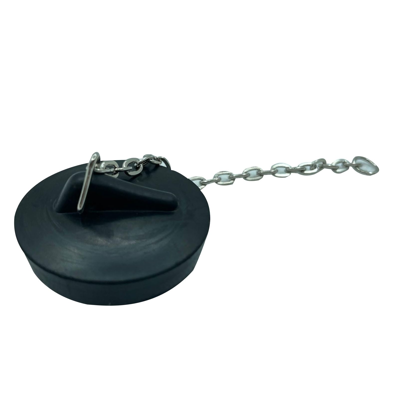 Flexible Rubber Bath Plug With Chain Reliable Bathroom Sink Plug Easy To Use Stopper For Kitchen & Bathroom Sinks Drain Stopper Bathroom Drain Plug Kitchen Sink Stopper Rubber Drain Stopper Chain Sink