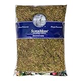 SuperMoss (23913) Mountain Moss Dried, Long Lasting Highly Absorbent Soil Topper and Amendment for Potted Plants, Natural Green, Appx. 16 Oz