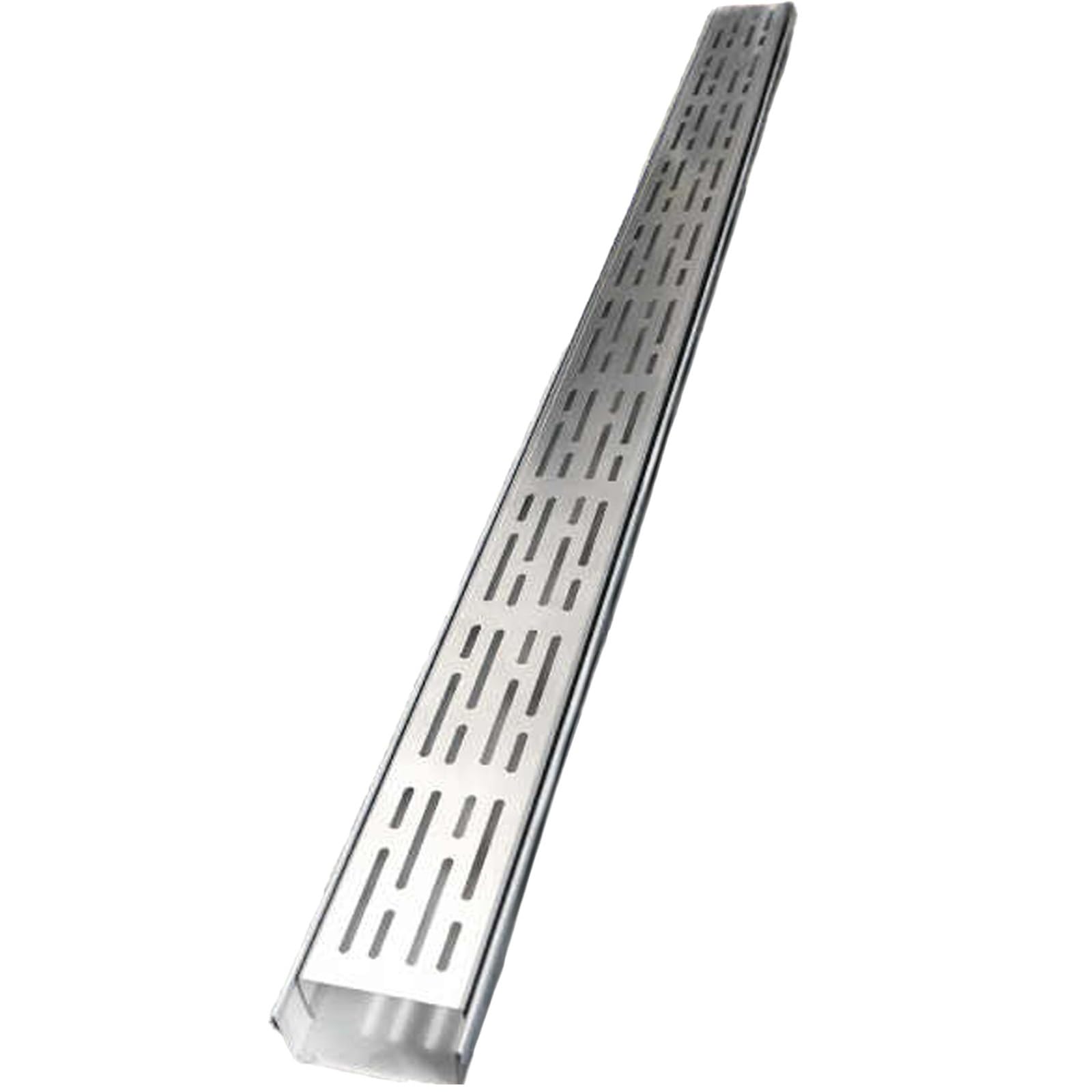 Entwässerungsrinne Befahrbar, Entwässerungsrinne Schmal Edelstahl 304, Terrassenrinne, Entwässerungsrinne Abdeckrost für Balkon, Terrasse, Innenhof(A -1mX70mmX30mm)
