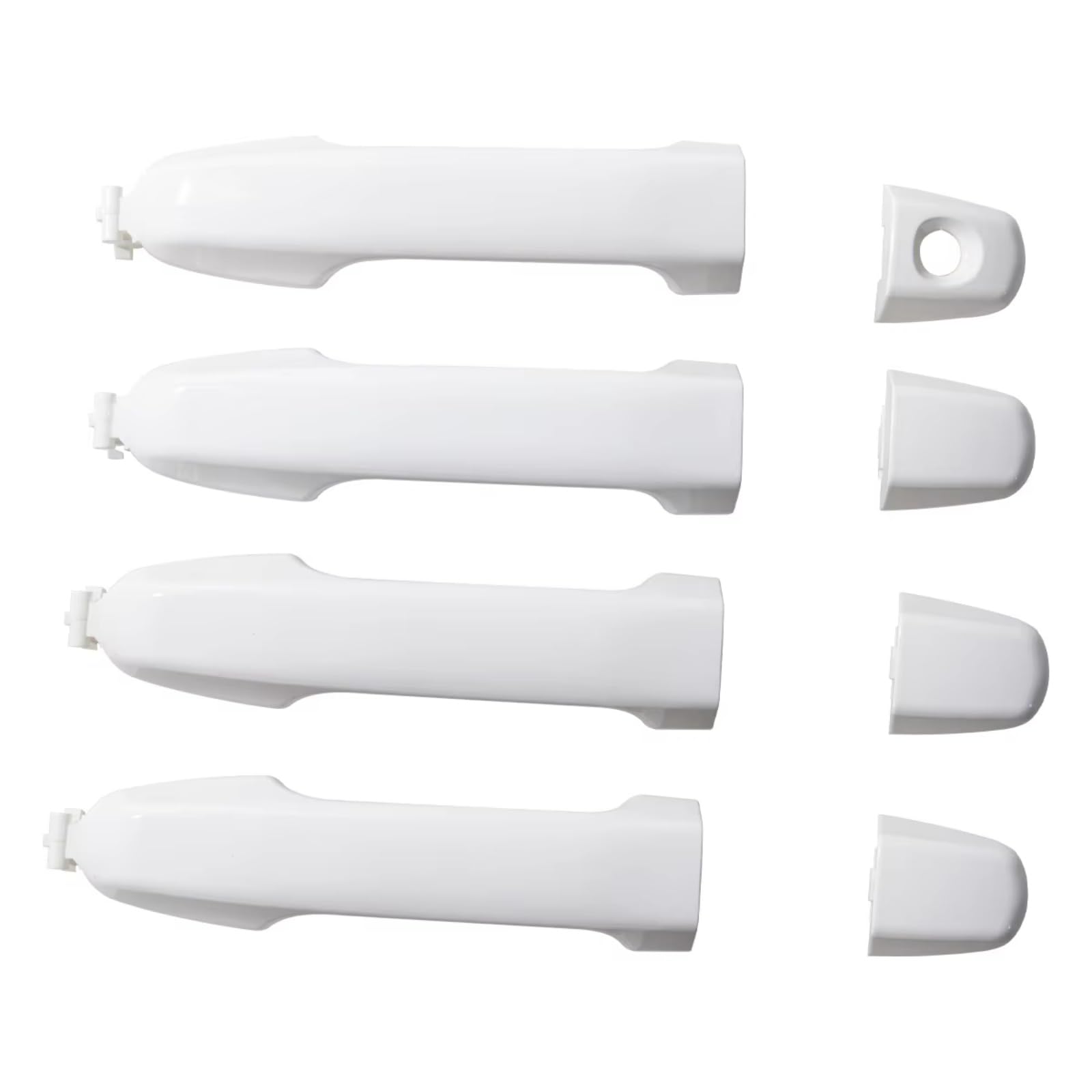 Sywhrev One Color Door Handle Protectors Compatible With Toyota For Camry 2012-2017 4Pcs White Painted Exterior Door Handle Set Car Outer Modification Accessories