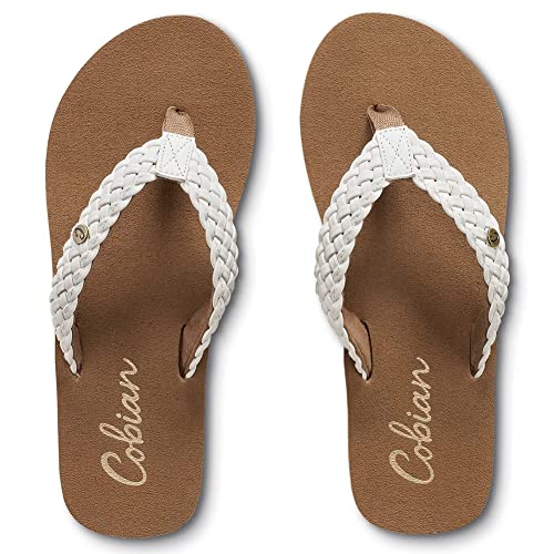 Cobian Women’s Summer Active Comfort Thick Top Sole Thong Braided Bounce Flip-Flops4