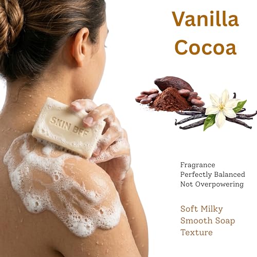 Image of SKIN BFF Skin Whitening Soap & Skin Brightening Soap,Tan Removal 2% Kojic Acid, Goat Milk, Niacinamide, Glutathione, Honey & Shea Butter | 110g (Pack of 6)