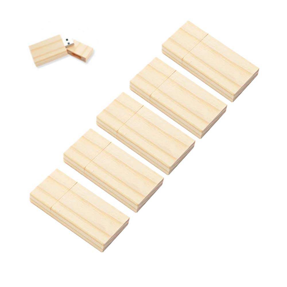 Chiavette USB da 32GB, in legno di noce per memoria ad alta velocità 3.0 (32 GB/3.0, 5 pezzi, in legno di noce