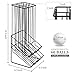 MyGift 60 Capacity Golf Ball Basket Holder - Matte Black Metal Wire Golf Ball Dispenser and Countertop Display Rack