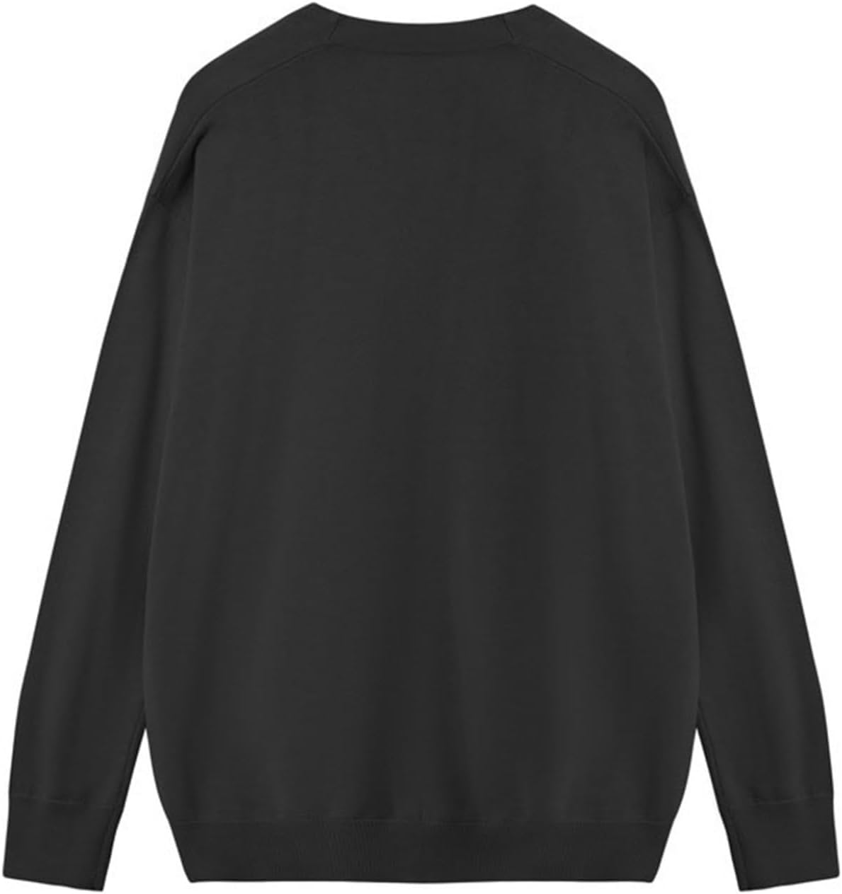 [Noopior] カーディガン メンズ 春 秋 無地 Vネック ニット セーター 羽織 長袖 シンプル 柔らか かっこいい ジャケ