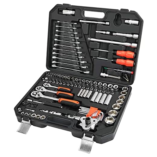 ValueMax Steckschlüssel-Satz & Schraubenschlüssel Set 122tlg. 1/4" 3/8"1/2" Umschaltknarre aus CR-V inkl. Ratschen,Steckschlüssel und Bitsatz Sechskant-Steckschlüsseleinsatz,Torx- Schlitz- PH- PZ