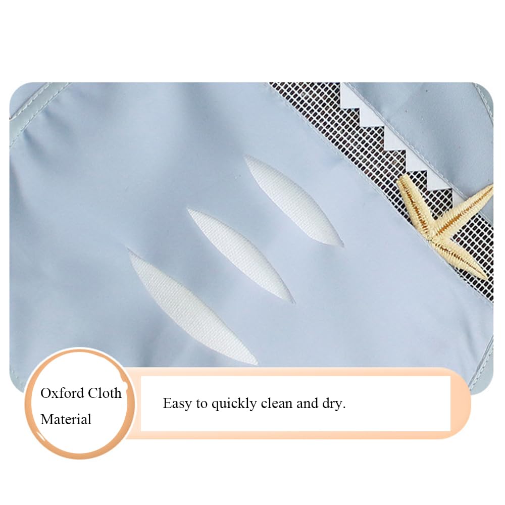 Auony Mesh Beach Bag, Quick Dry Seashell Mesh Bag Shell Bag Beach Toy Bags for Holding Childrens' Toys, Swimsuit & Seashell