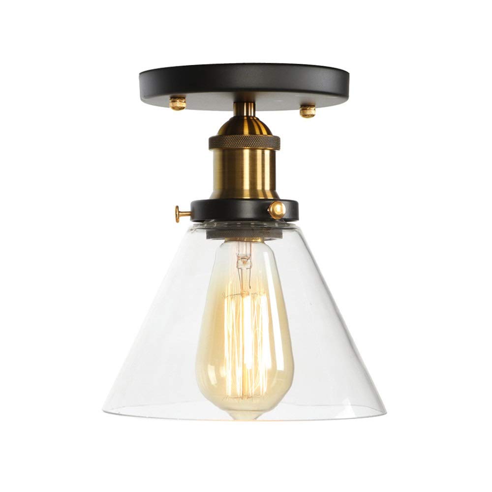 Luces de techo industriales E27 con vidrio transparente de gran durabilidad