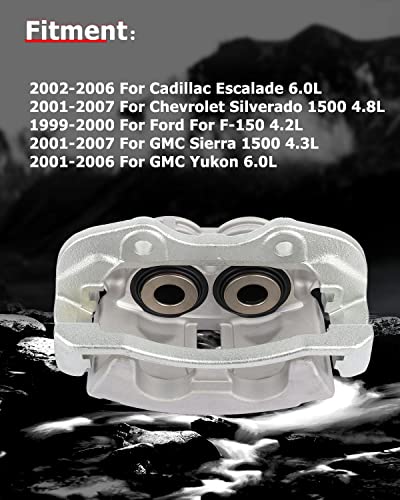 Image of cciyu 18-B4764 18-B4765 Rear Left & Right Brake Calipers w /Bracket fit For Cadillac Escalade ESV EXT,For Chevy Avalanche Silverado Suburban 1500 Classic HD Tahoe,For GMC Sierra 1500 HD Yukon XL 1500
