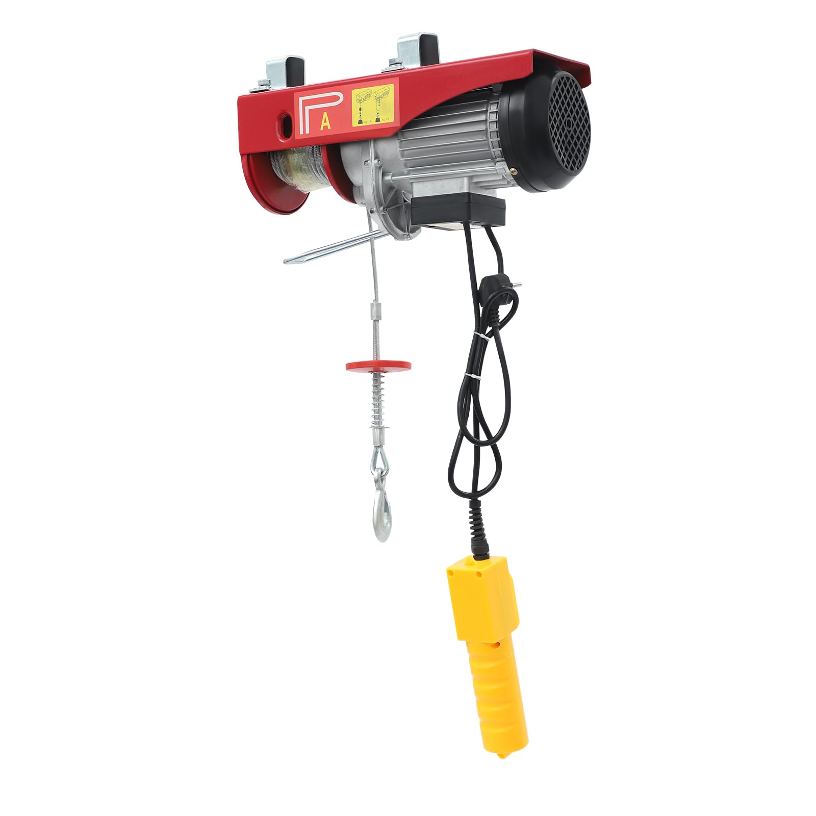 Palan à câble électrique 220 V 1300 W | Simple/Double brin 400 kg / 800 kg | Hauteur 12 m / 6 m – Pour chantier, usine, entrepôt