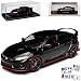 Produktbild True Scale Model Hon-da Civic Type-R 10. Generation Limousine Schwarz Linkslenker Ab 2015 1/43 Modell Auto mit individiuellem Wunschkennzeichen