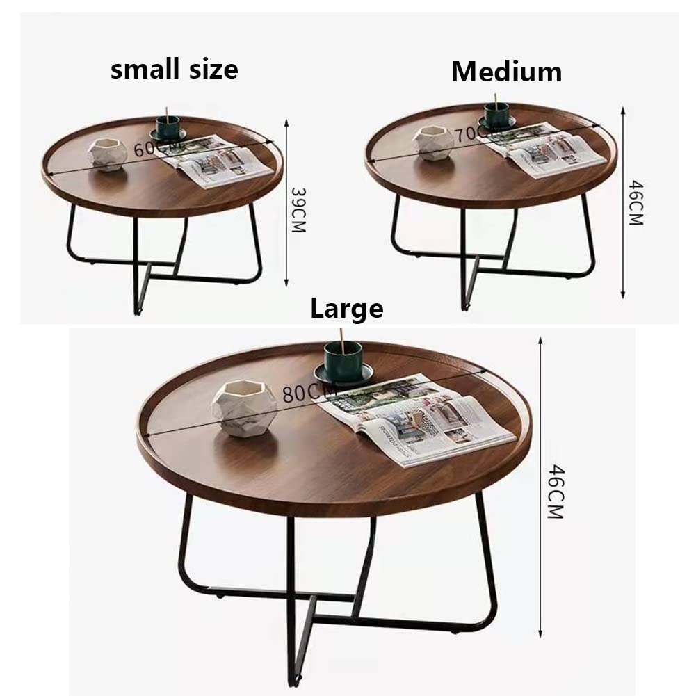 Moderne Ronde Salontafel - Metalen Frame, Grote Tafel: 70 X 45 Cm Kleine Tafel 45 X 40 Cm Goud