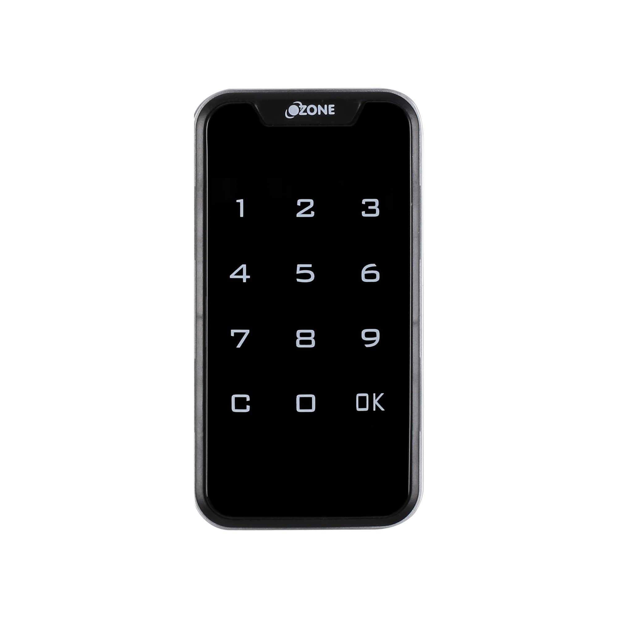 Ozone Electronic Digital | Mobile App | Fingerprint | Password | RFID Card Furniture Lock (Black) (PIN | RFID with Remote Unlock)