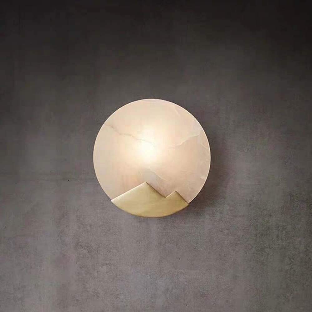 Applique murale en cuivre et jade véritable pour un éclairage de luxe
