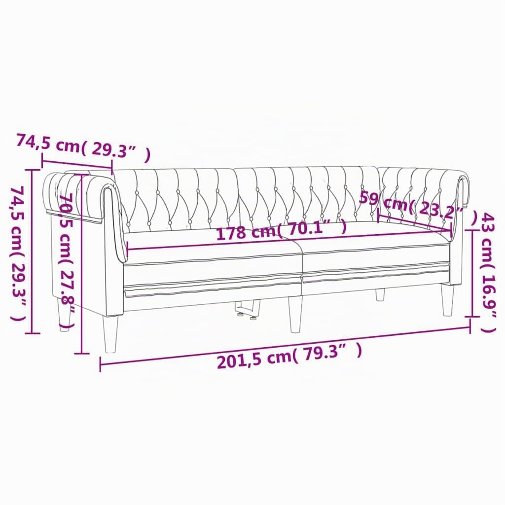 Homgoday 3-TLG. Sofagarnitur Loungesofa Wohnzimmersofa Sofa Couch Couchgarnitur Moderner Doppelsofa Gästesofa Sitzmöbel für Wohnzimmer Büro Hellgrau Stoff