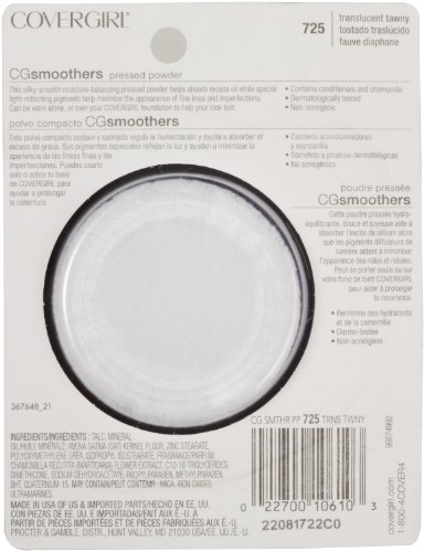 CoverGirl Smoothers Pressed Powder Foundation Translucent, Tawny(N)725, 0.32-Ounce Packages (Pack of 2) - Thumbnail 2