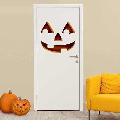 Miniatura 2 de Oliver's Labels Jack-o-Lantern Door Monster Hallowen - Calcomanía decorativa