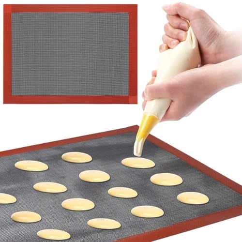 OIXEYA 1 Pcs Tappetino Microforato per Forno, Pasticceria, Tappetino Microforato, Tappetino da Forno in Silicone, Tappetino a Doppia Faccia Antiaderente, Resistente al Calore e Riutilizzabile